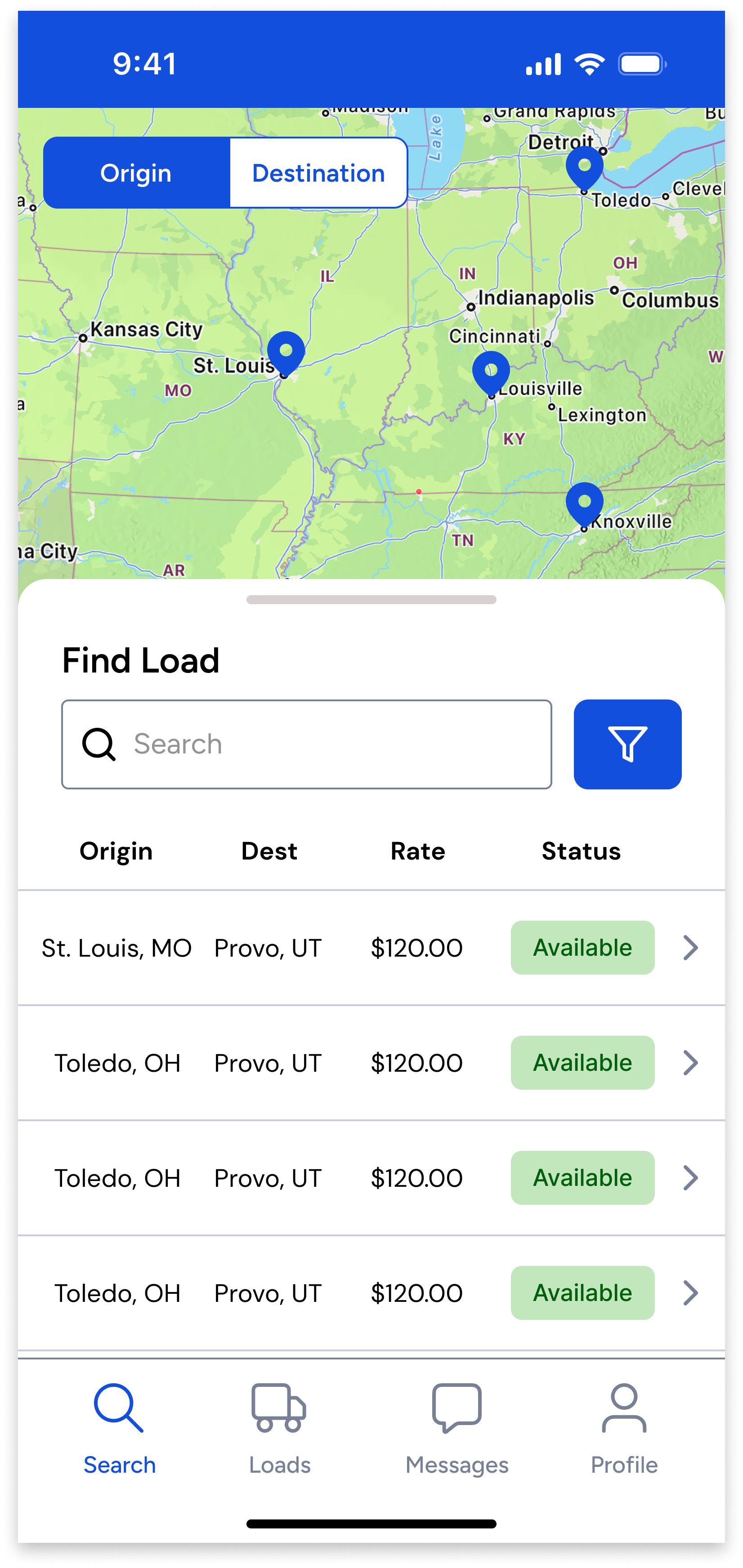 From Search Lists to Interactive Map after 1