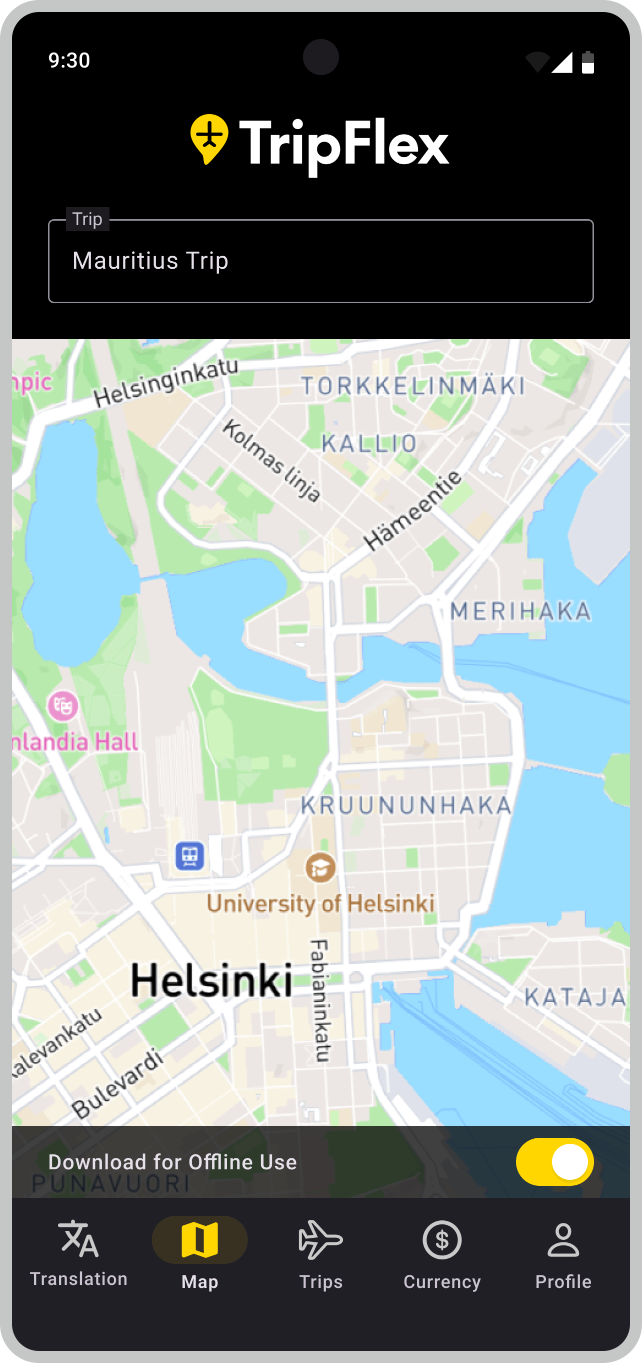 Map & Itinerary mobile 1