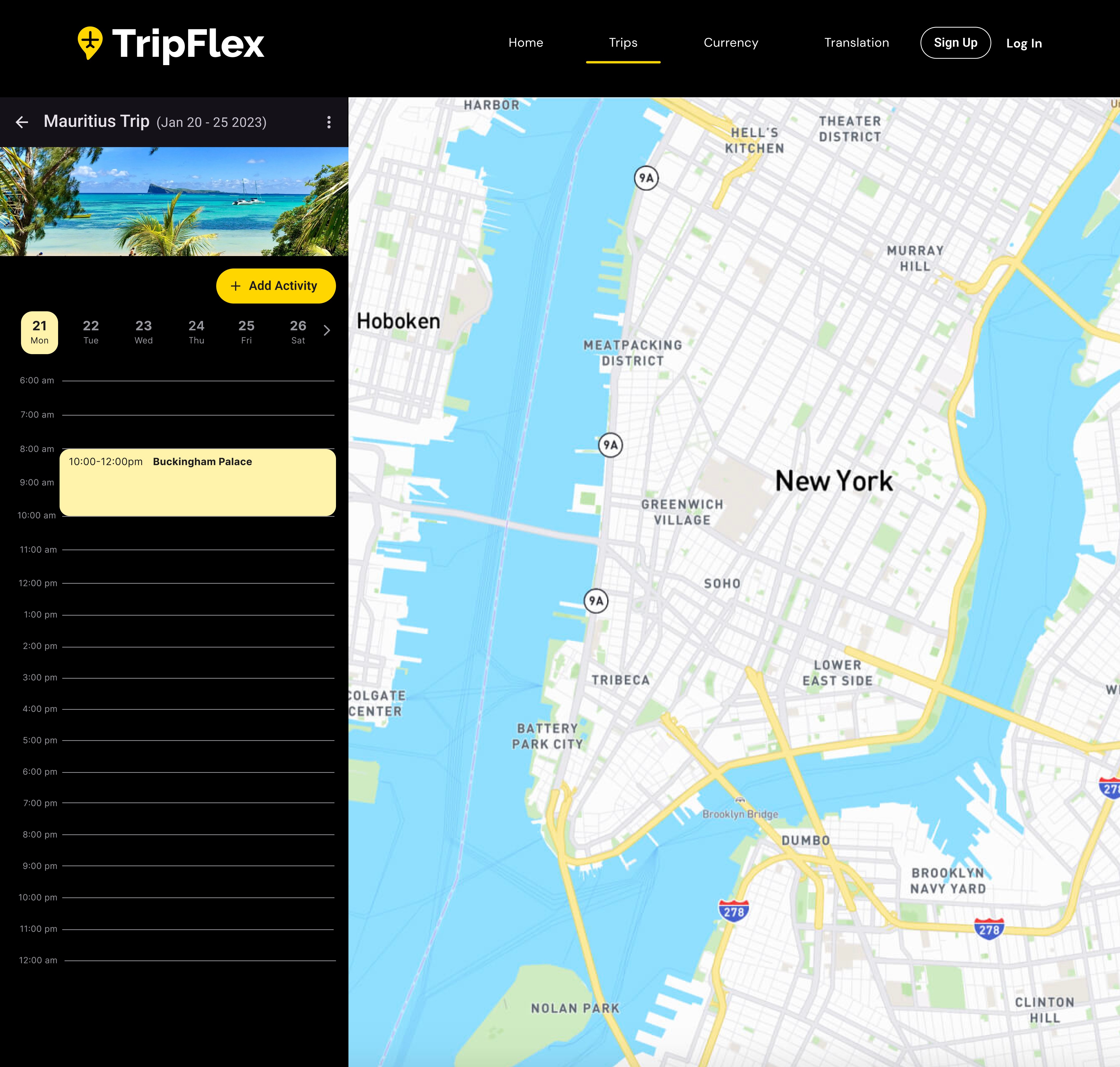 Map & Itinerary web