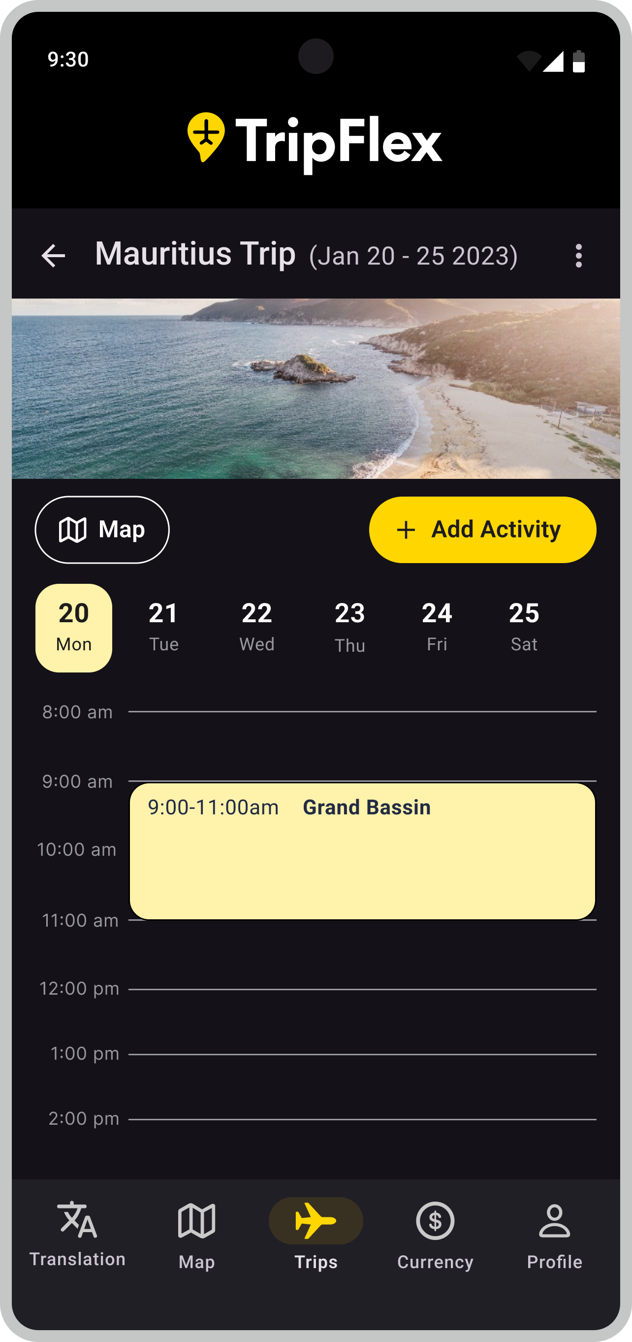 Map & Itinerary mobile 2